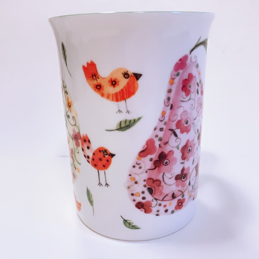 Rose of England Birds & Fruit Mug Cup Bone China